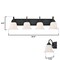 Westinghouse Fixture Wall 60W 4-Light Harwell, Matte Black White Opal Glass 6117100 - alternate 4